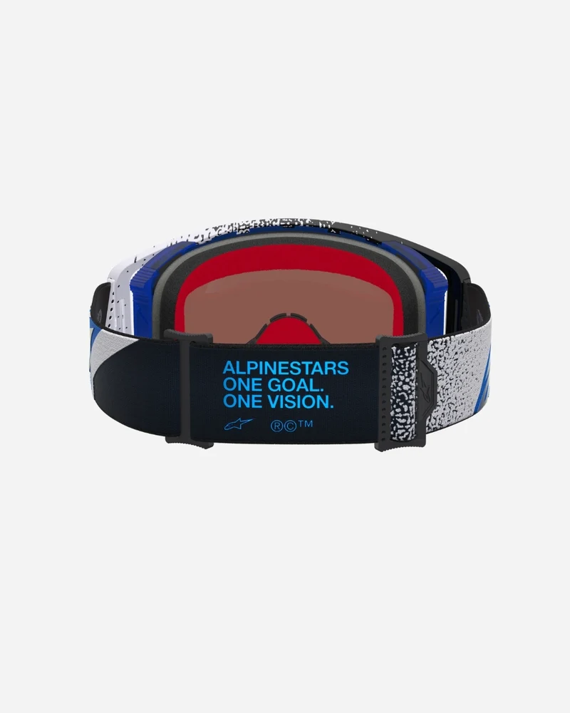 Masques Alpinestars Supertech Hiten - Noir/Bleu Blithe/Miroir Bleu