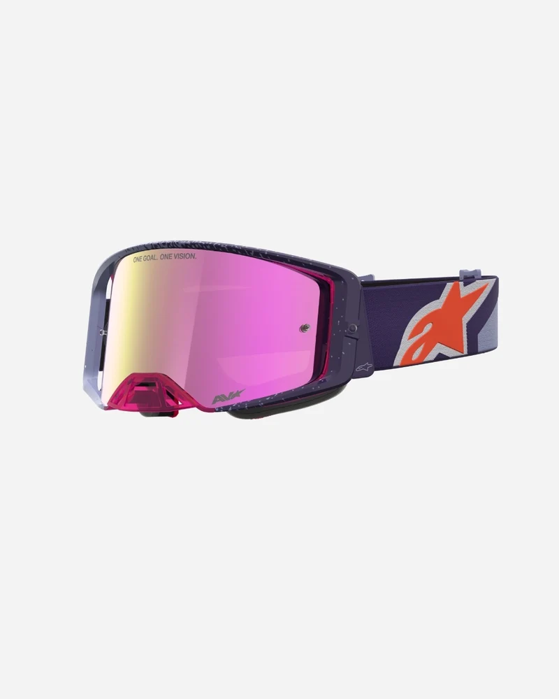 Masques Alpinestars Supertech Hiten - Violet/Rouge/Miroir Rose