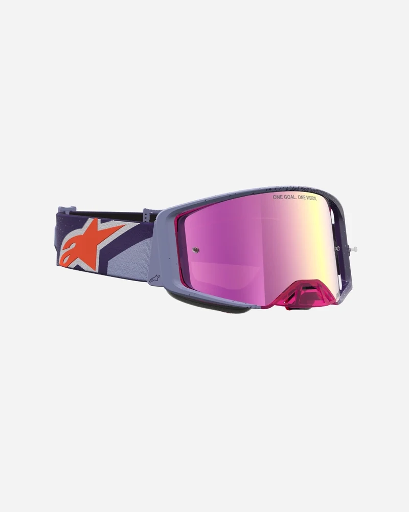 Masques Alpinestars Supertech Hiten - Violet/Rouge/Miroir Rose