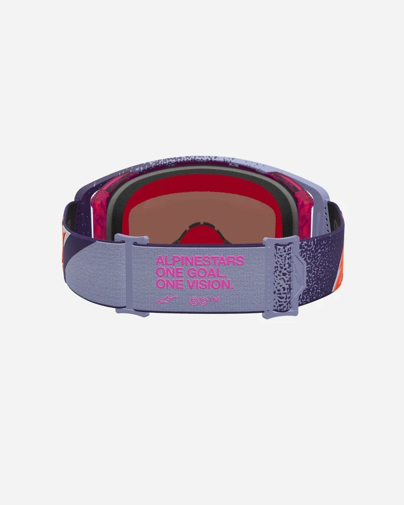 Masques Alpinestars Supertech Hiten - Violet/Rouge/Miroir Rose