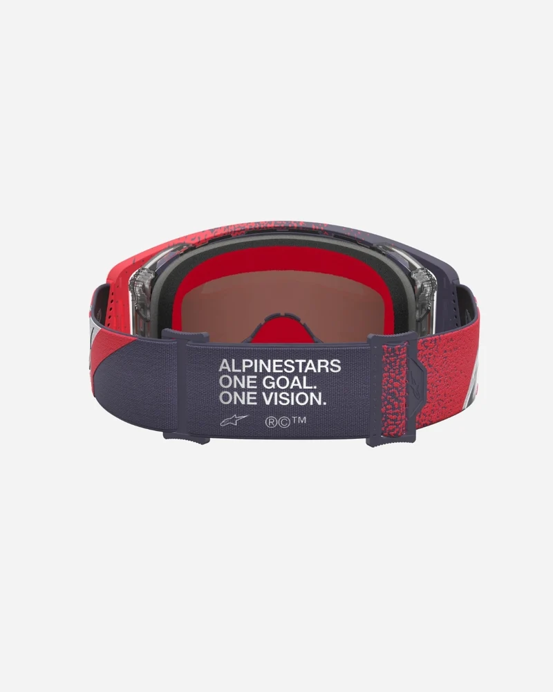 Masques Alpinestars Supertech Hiten - Noir/Rouge/Miroir Argent