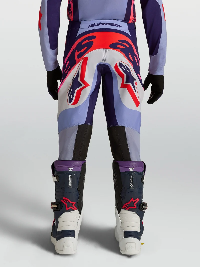 Pantalon enfant Alpinestars Supertech Dyna - Violet Clair/Violet Foncé/Rose Fluo