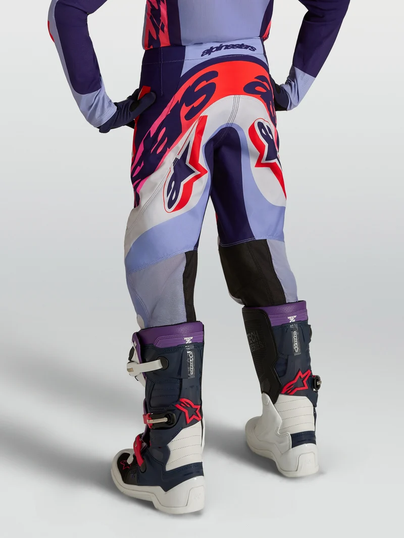 Pantalon enfant Alpinestars Supertech Dyna - Violet Clair/Violet Foncé/Rose Fluo