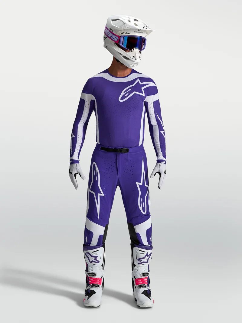 Pantalon Alpinestars Supertech Vesta - Bleu foncé/Blanc