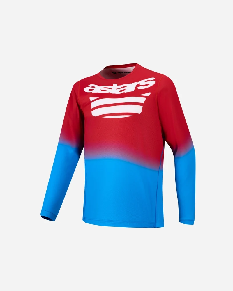 Maillot manches longues Alpinestars A-Dura Astars 2.0 - Rouge/Bleu vif