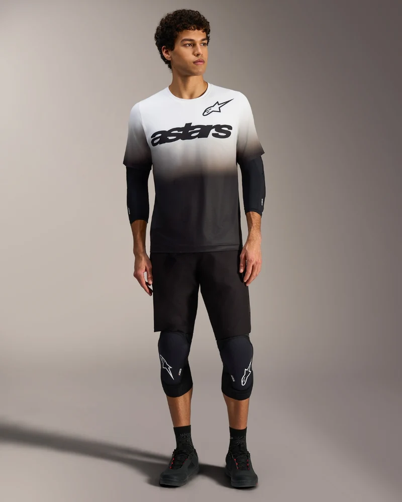 Maillot manches courtes Alpinestars A-Dura Astars 2.0 - Blanc/Noir