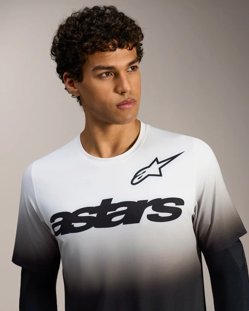 Maillot manches courtes Alpinestars A-Dura Astars 2.0 - Blanc/Noir