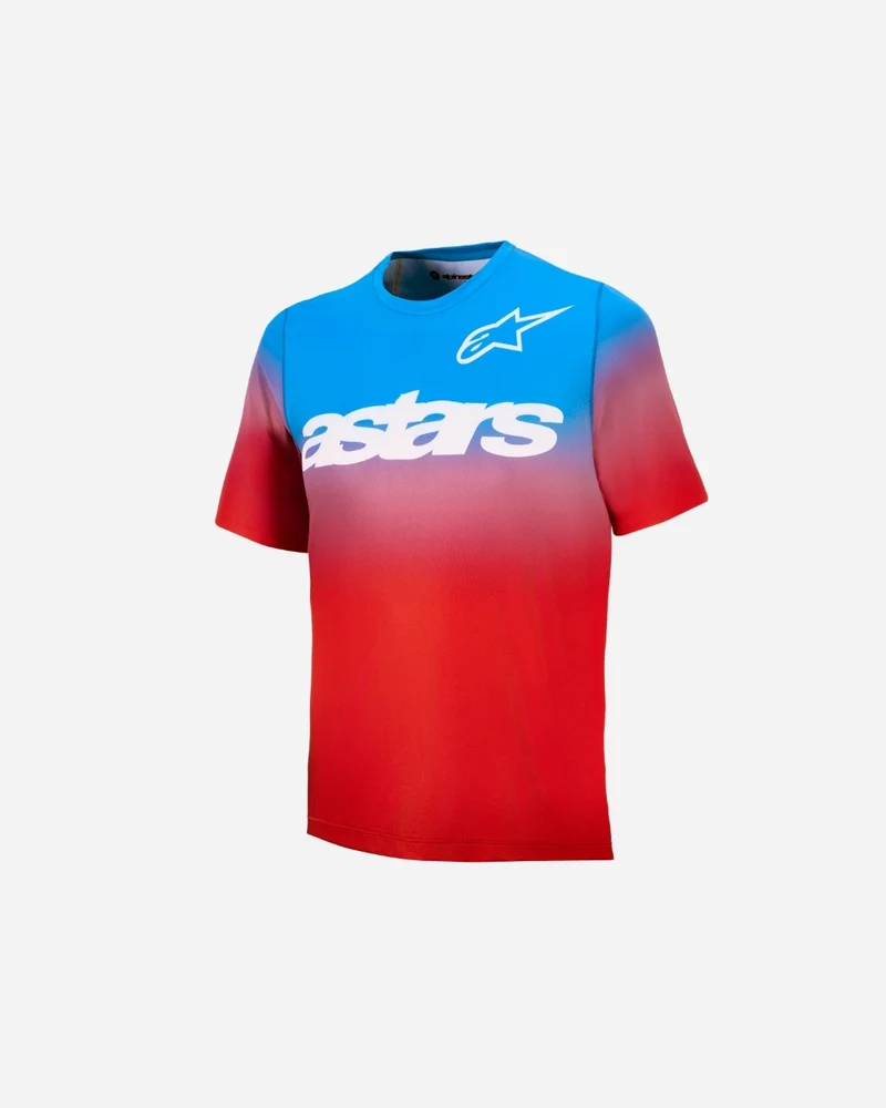 Maillot enfant manches courtes Alpinestars A-Dura Astar - Rouge/Bleu Vif