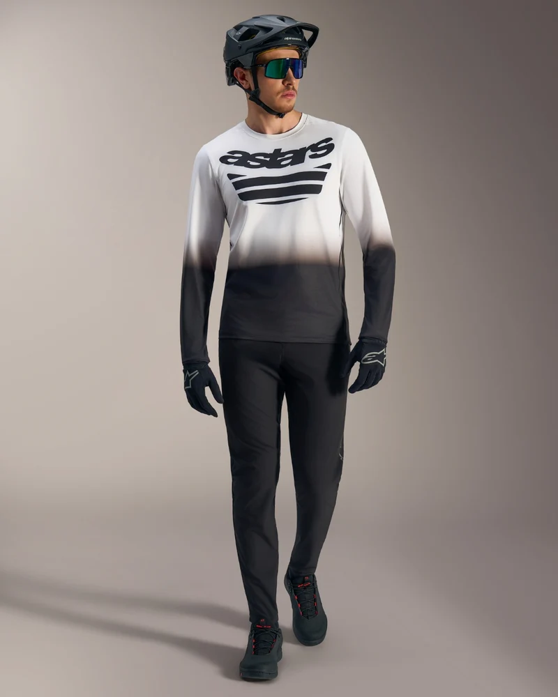 Maillot manches longues Alpinestars A-Dura Astars 2.0 - Blanc/Noir