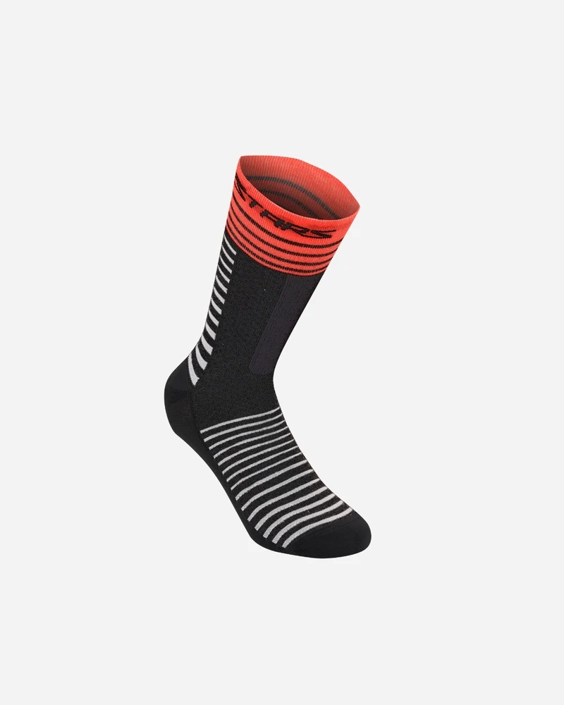 Chaussettes Alpinestars Drop 19 - Noir/Rouge vif