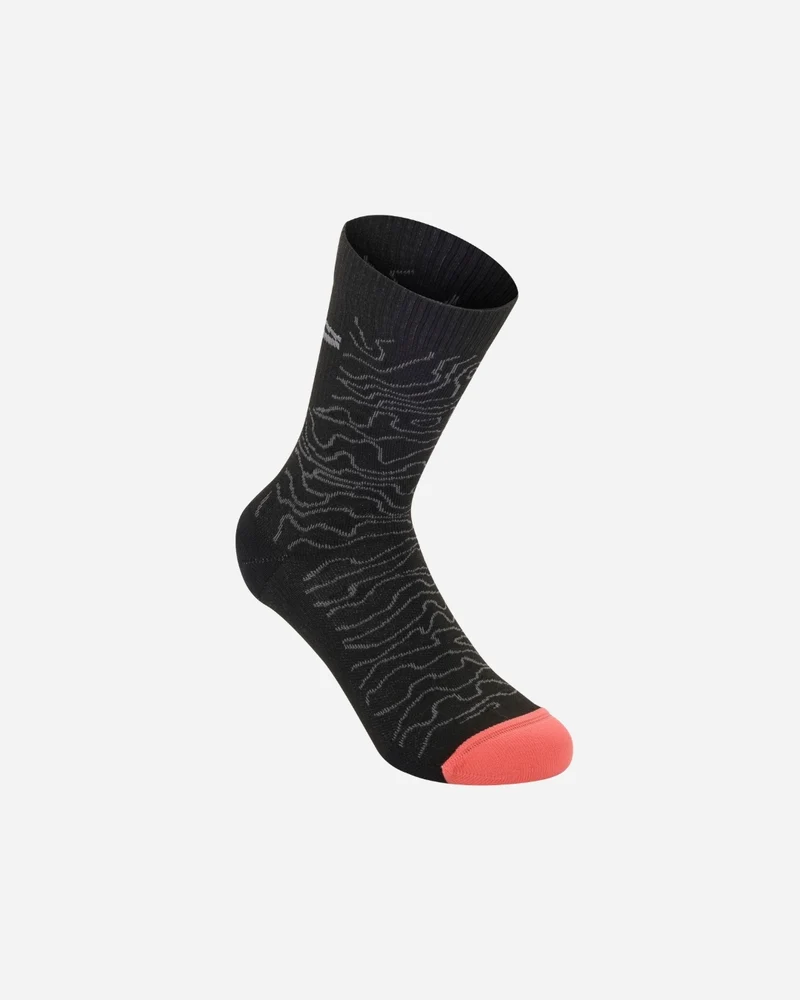 Chaussettes Alpinestars Drop 15 - Noir/Gris moyen