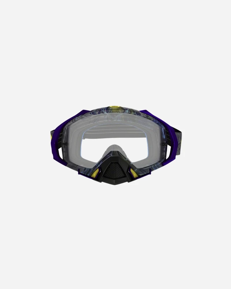 Masque Oakley Mayhem Pro MX - Skull Pipe Bleu