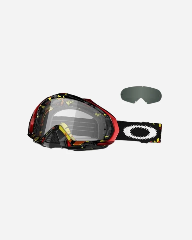Masque Oakley Mayhem MX - Shatter Jaune/Rouge