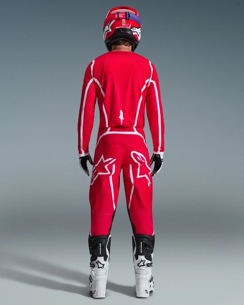 Pantalon Alpinestars Fluid Apex - Rouge/Blanc