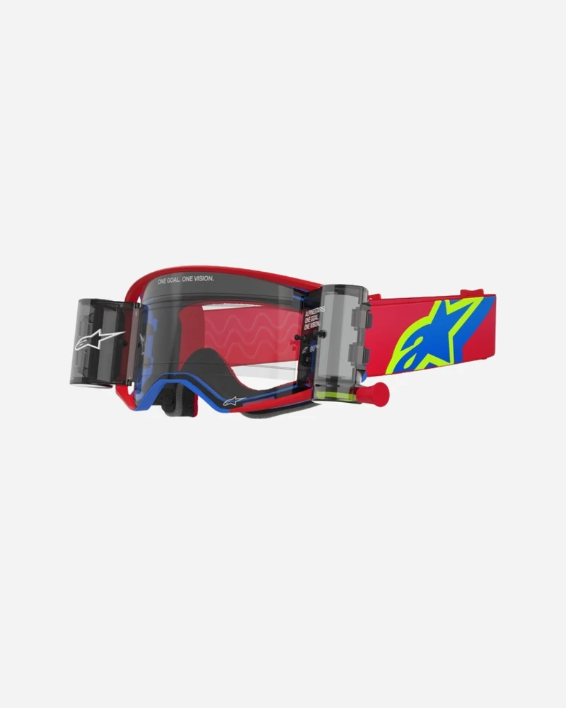 Masques Alpinestars Supertech Corp - Rouge/Bleu Roll-Off