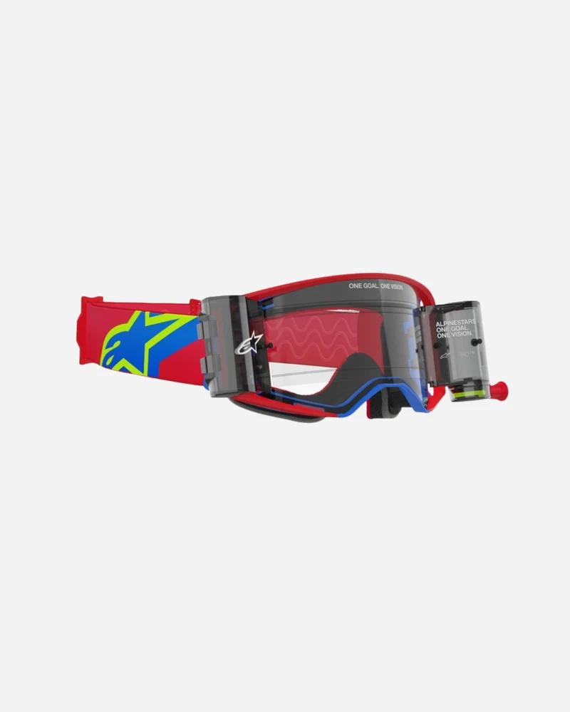 Masques Alpinestars Supertech Corp - Rouge/Bleu Roll-Off