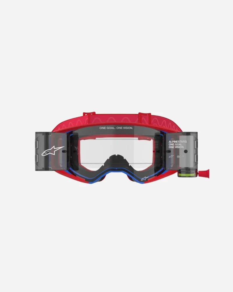 Masques Alpinestars Supertech Corp - Rouge/Bleu Roll-Off