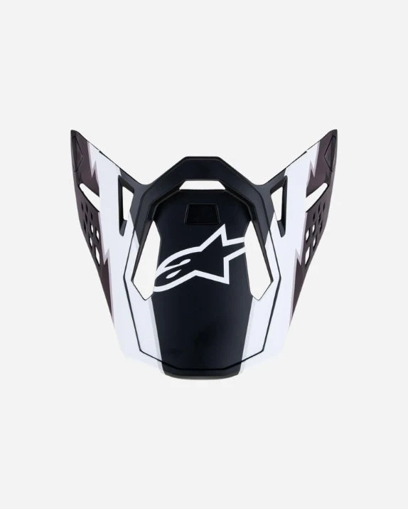 Visière Alpinestars Supertech M10 22.06 - Ampress - Noir/Blanc Mat