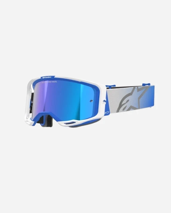 Masques Alpinestars Vision 8 Corp - Bleu/Blanc Miroir Bleu