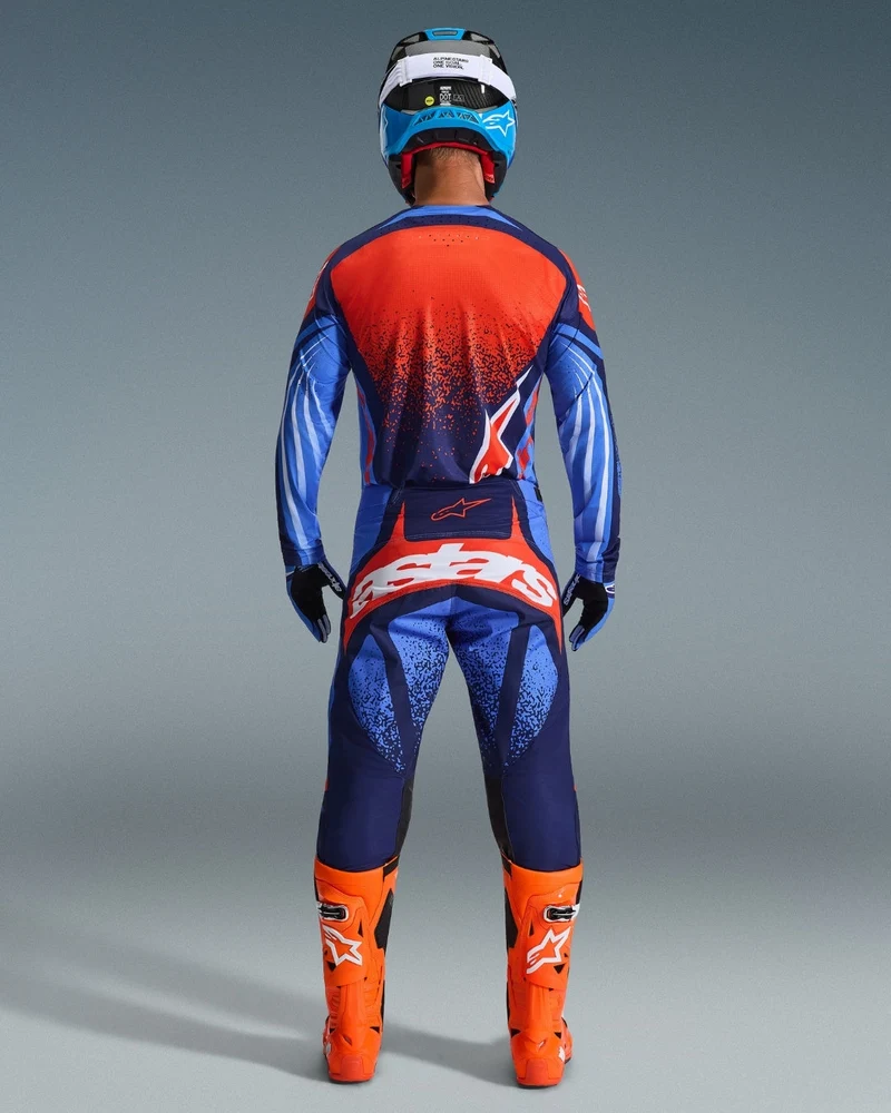 Pantalon Alpinestars Techstar Nomur - Marine foncé/Orange/Bleu UCLA