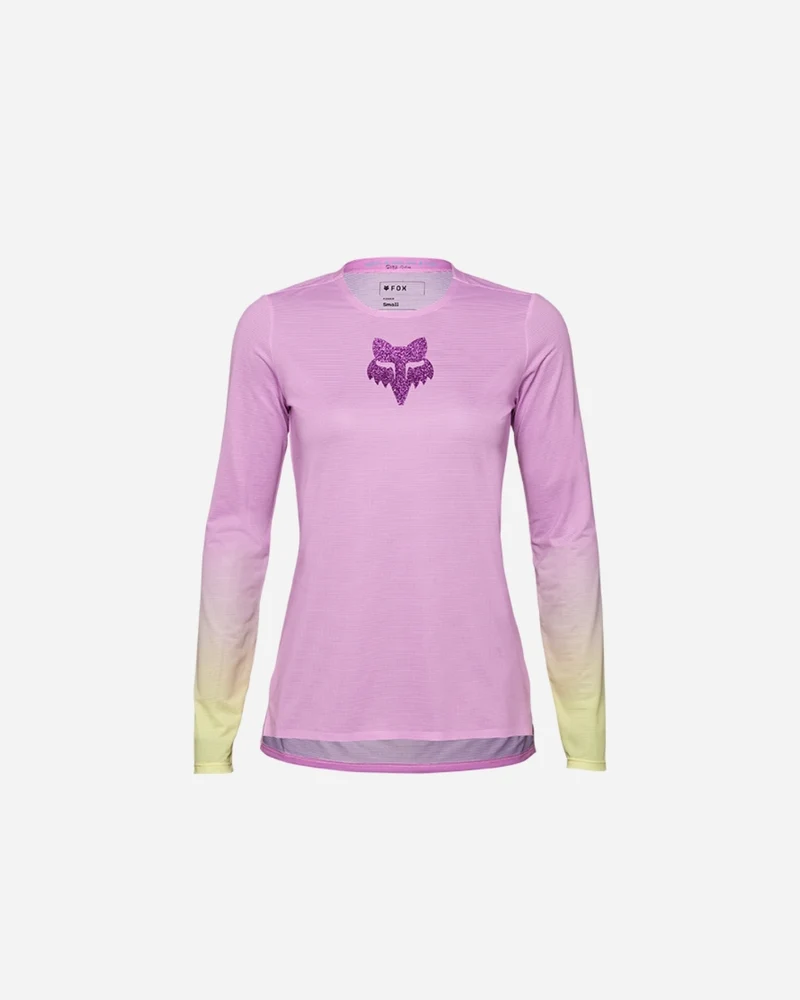 Maillot manches longues femme Fox Racing Flexair TS57- Rose