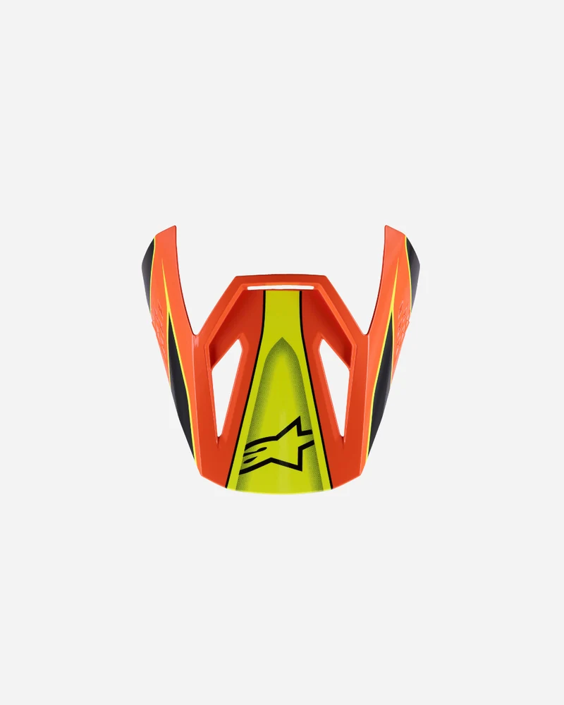 Visière Alpinestars Supertech M3 Fray ece06 - Noir/Orange/Jaune Fluo Brillant
