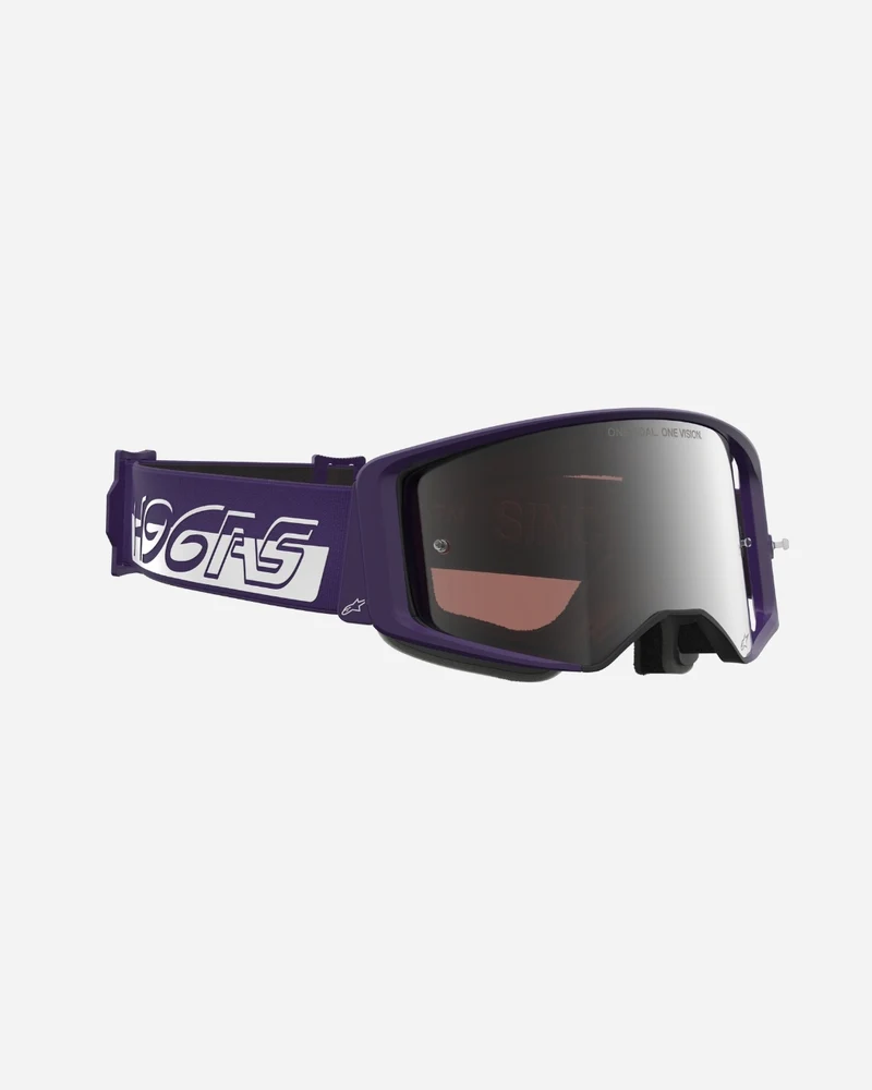 Masque édition limitée HUNTA96 XXV Supertech Vision - Violet/Blanc/Purple White/Miroir argenté
