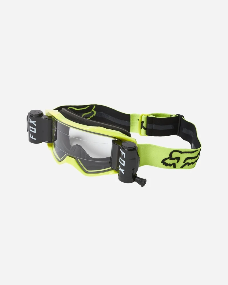 Lunettes Fox Racing Vue - Stray Roll-Off Noir/Jaune
