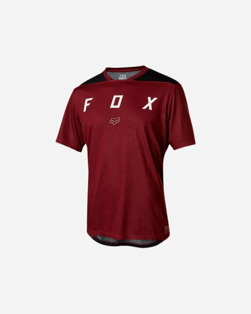 Maillot manches courtes Fox Racing Indicator - Mash Rouge Foncé