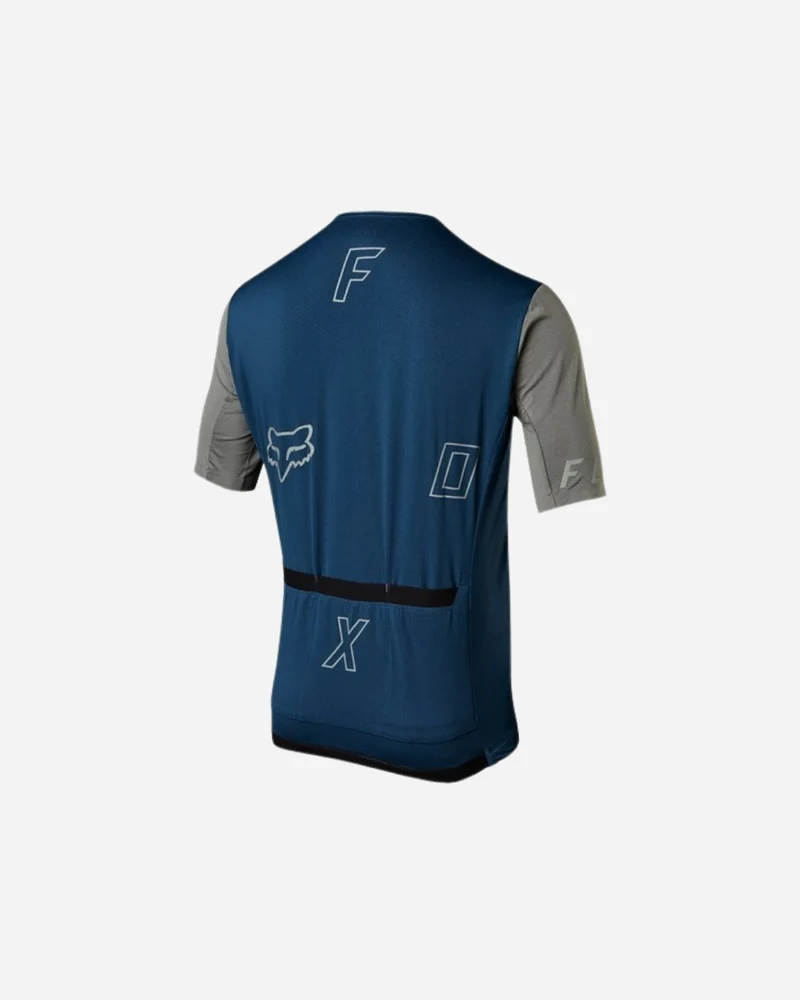 Maillot manches courtes Fox Racing Ascent - Indigo Clair