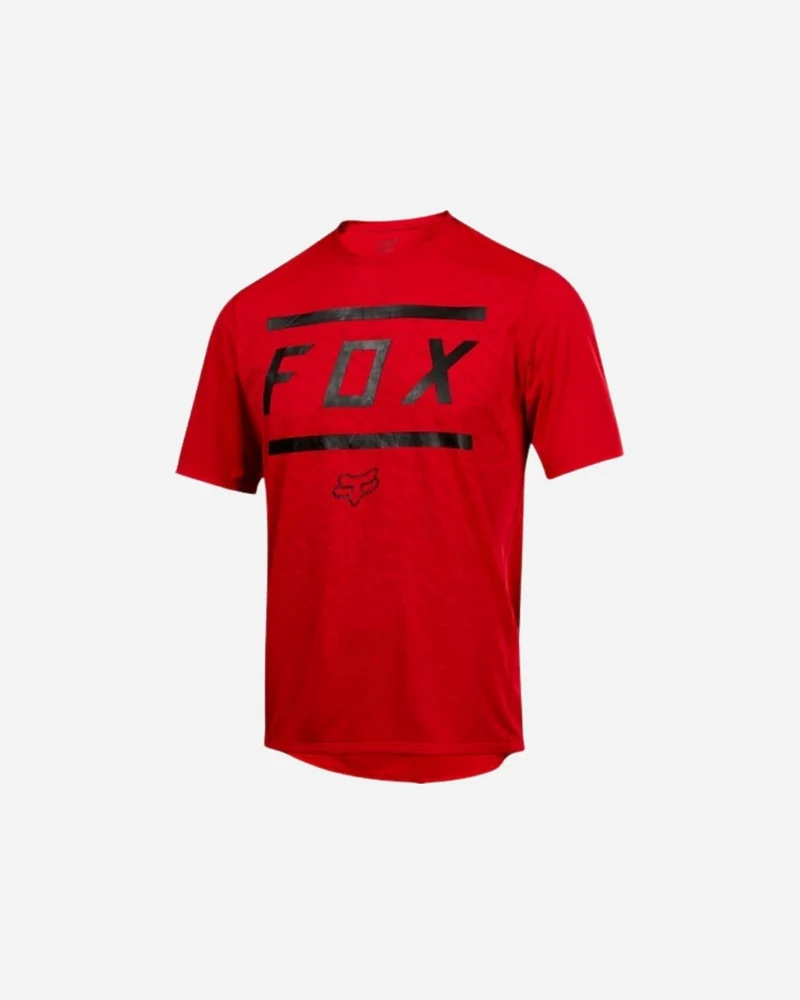 Maillot manches courtes Fox Racing Ranger - Barres Rouge Vif