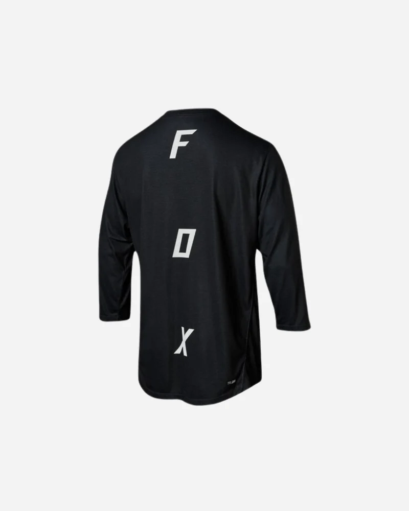 Maillot manches 3/4 Fox Racing Indicator Asym - Noir