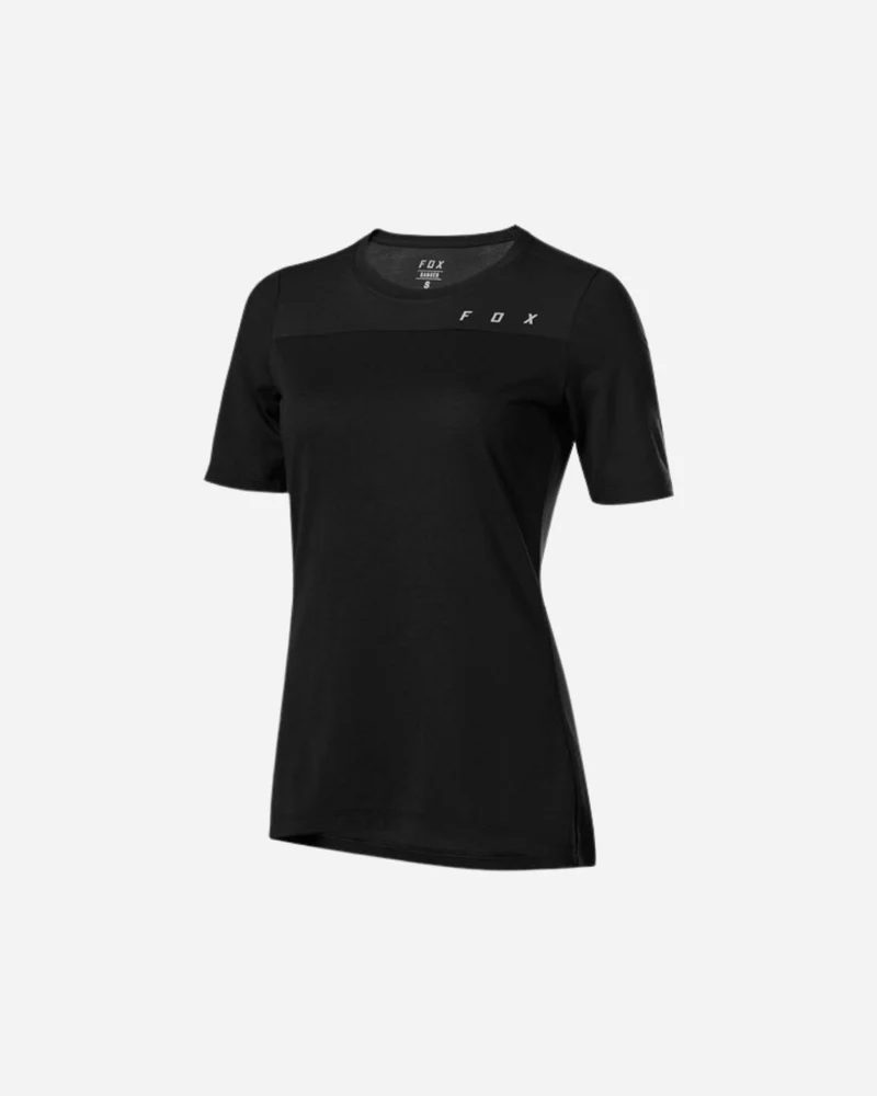Maillot manches courtes femme Fox Racing Ranger Drirelease - Noir