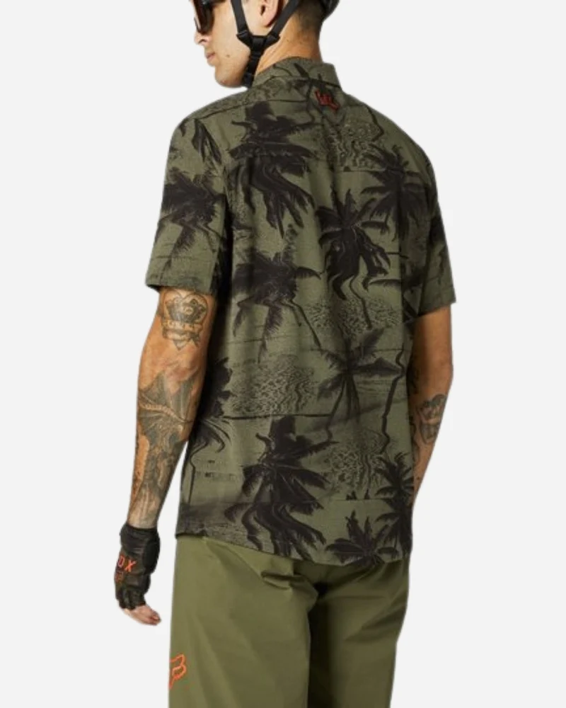 Maillot manches courtes Fox Racing Flexair Woven - Vert Olive