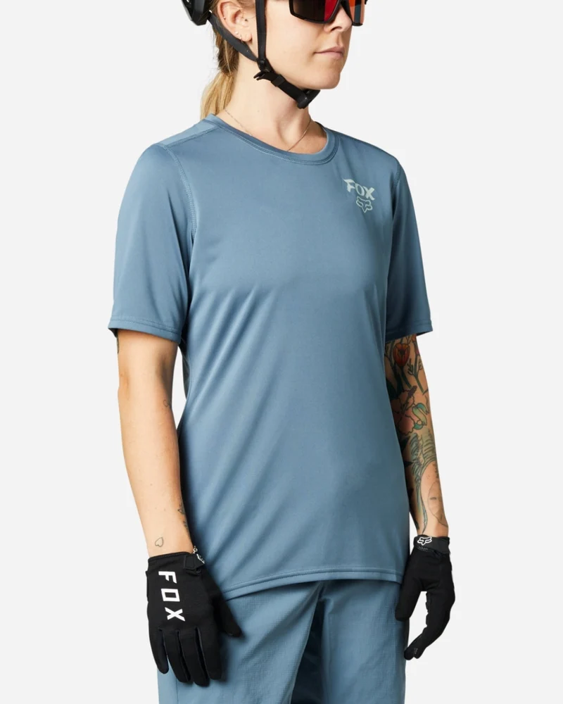 Maillot manches courtes femme Fox Racing Ranger - Bleu Minuit