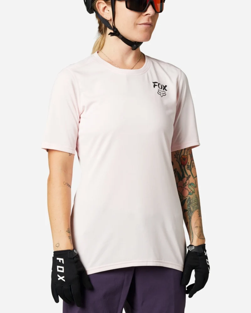 Maillot manches courtes femme Fox Racing Ranger - Rose Pâle