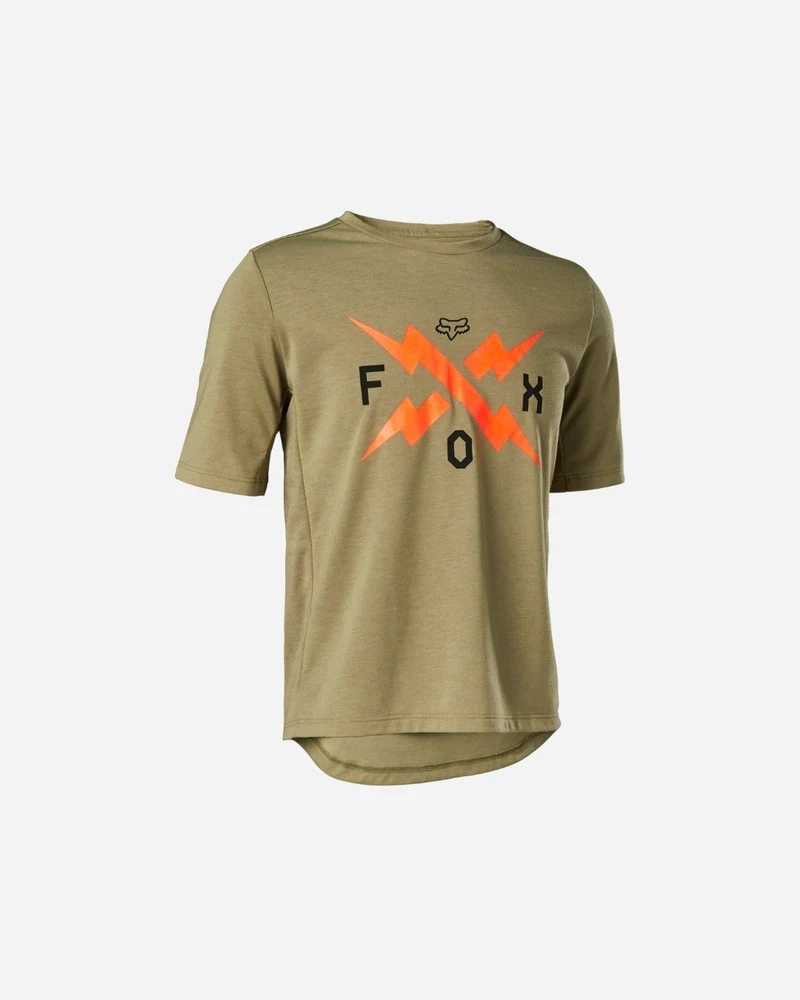 Maillot manches courtes enfant Fox Racing Ranger Drirelease - Vert