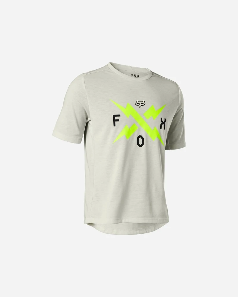 Maillot manches courtes enfant Fox Racing Ranger Drirelease - Gris