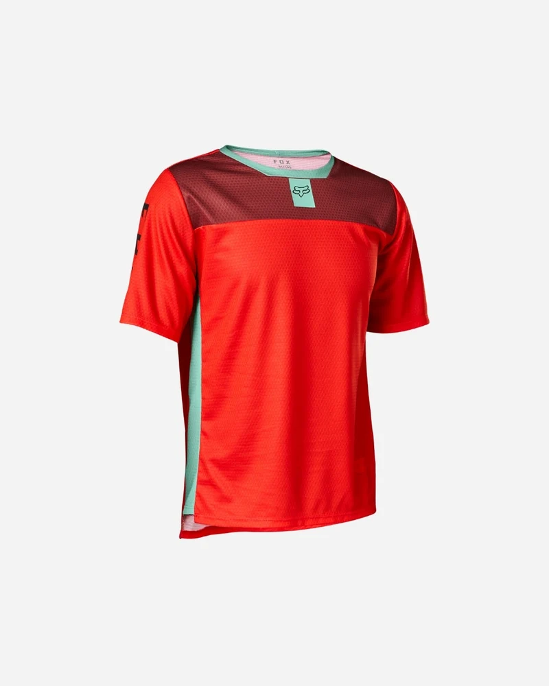 Maillot manches courtes enfant Fox Racing Defend - Rouge