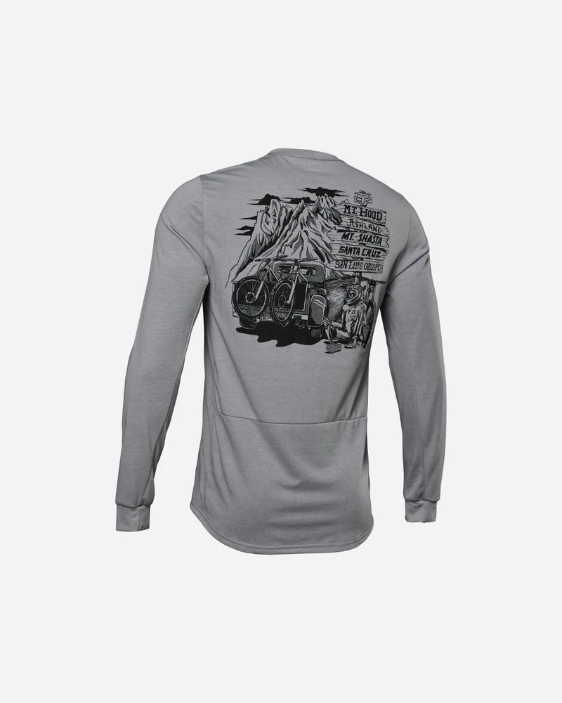 Maillot manches longues Fox Racing Ranger Drirelease - Gris Acier