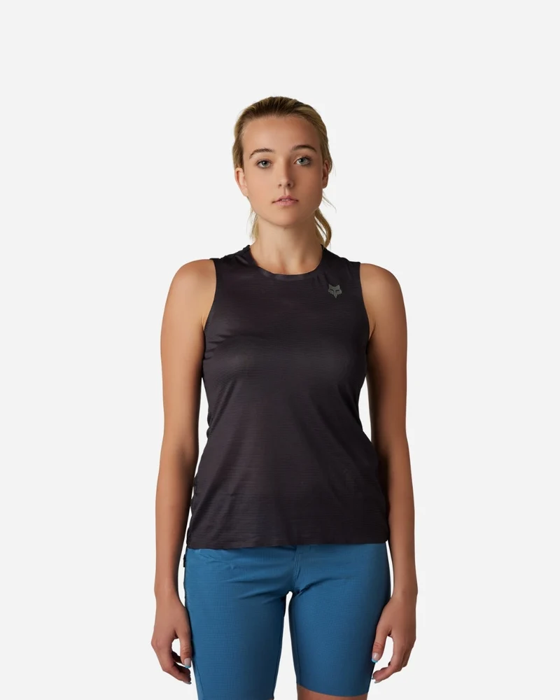 Maillot manches courtes femme Fox Racing Flexair Ascent - Noir