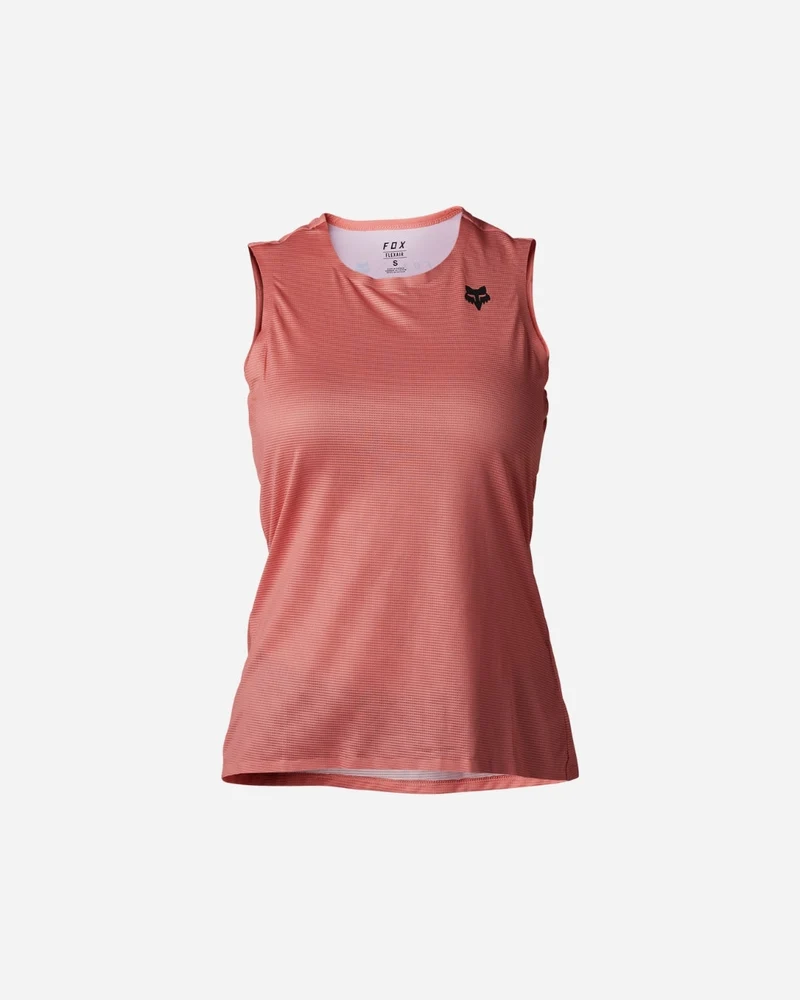 Maillot manches courtes femme Fox Racing Flexair Ascent - Saumon