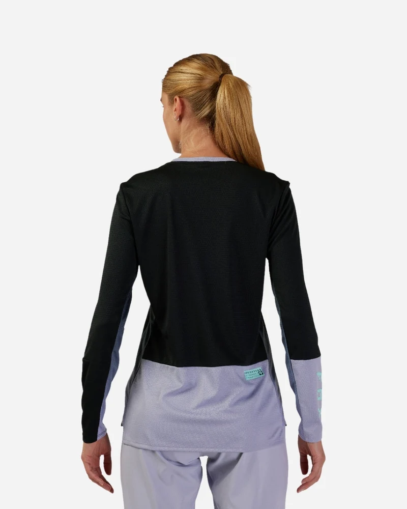 Maillot manches longues femme Fox Racing Defend Race - Noir