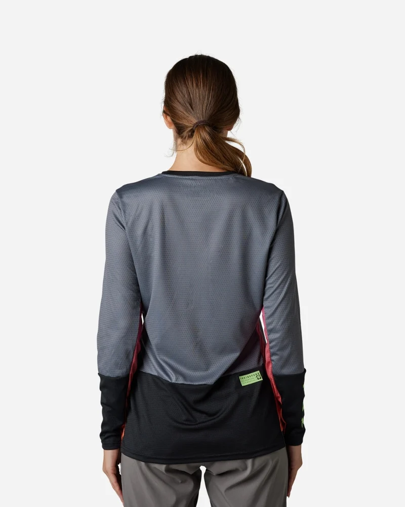 Maillot manches longues femme Fox Racing Defend Race - Pewter