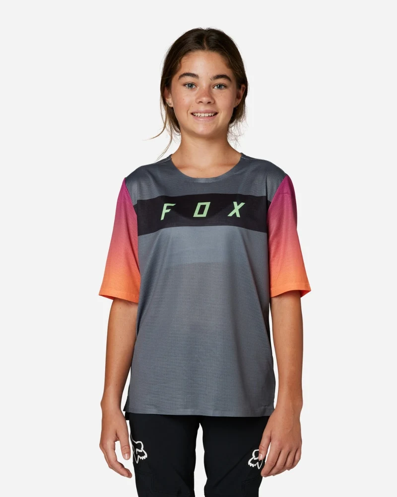 Maillot manches courtes enfant Fox Racing Flexair - Pewter