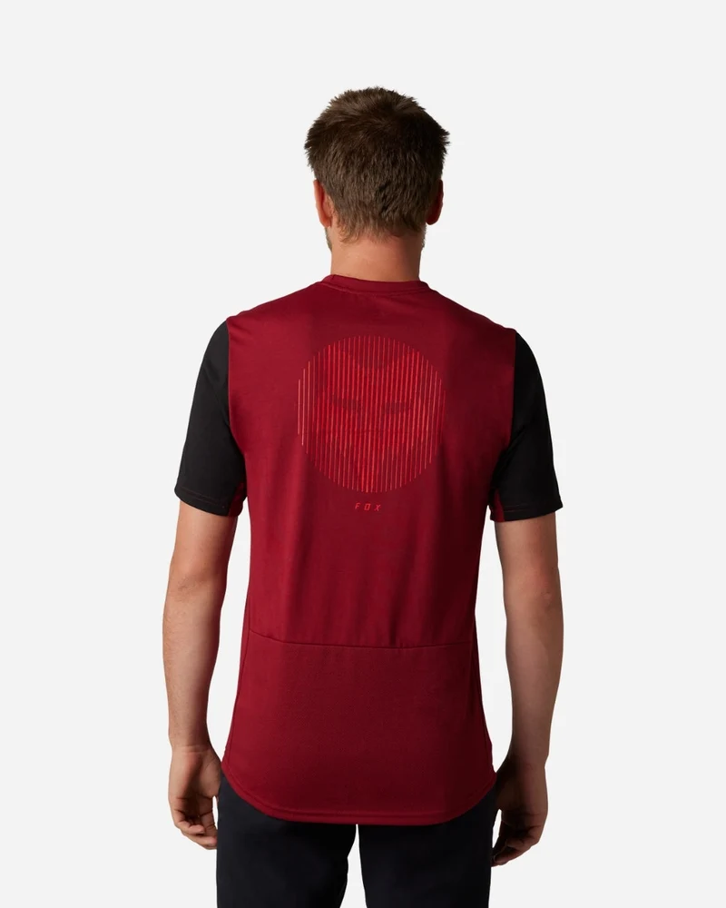 Maillot manches courtes Fox Racing Ranger Race Drirelease - Bordeaux