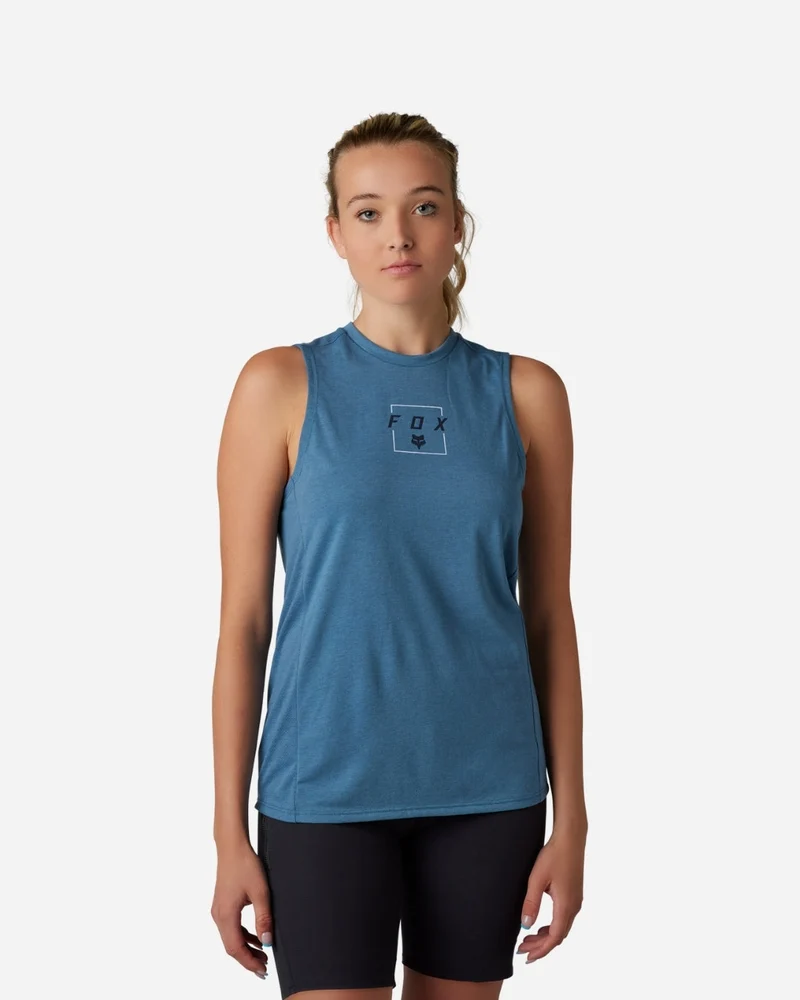 Maillot manches courtes femme Fox Racing Ranger Drirelease - Ardoise Foncé
