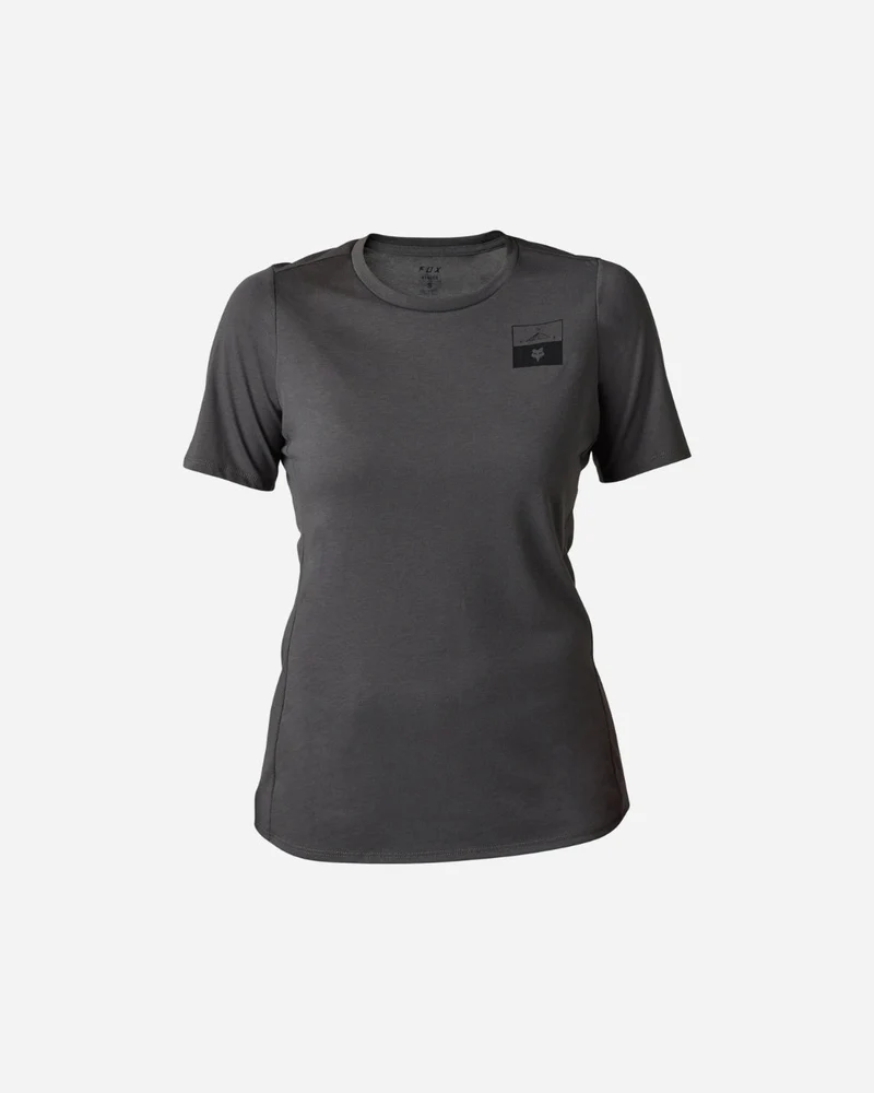 Maillot manches courtes femme Fox Racing Ranger Fract Drirelease - Pewter