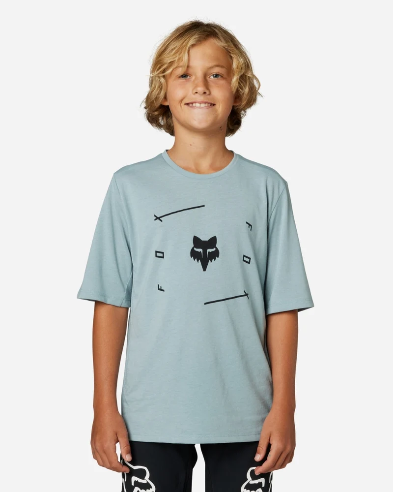 Maillot manches courtes enfant Fox Racing Ranger Veni Drirelease - Gunmetal