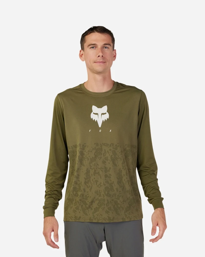 Maillot manches longues Fox Racing Ranger TruDri - Vert
